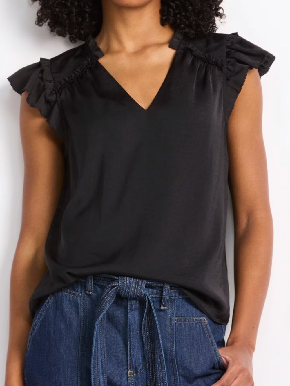 Wyatt Flutter Sleeve Blouse